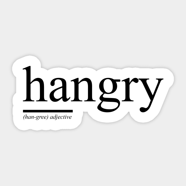 Hangry Sticker by HamSambro